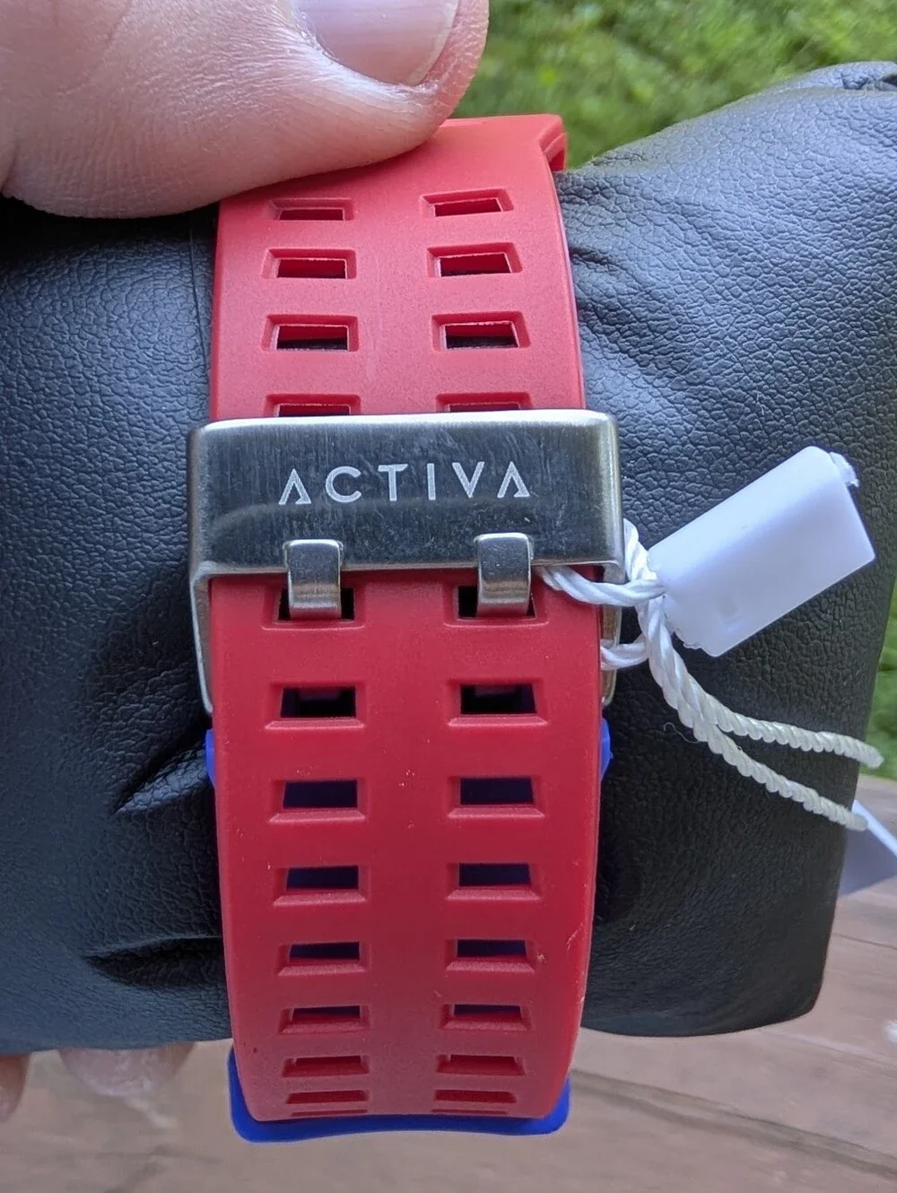 ACTIVA Digital Sport Watch - White, Blue, Red